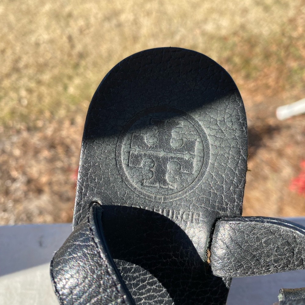 Tory Burch Wedge Sandals Size 7 - Picture 6 of 11